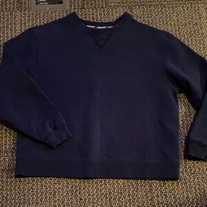 St. John's Bay Dark Navy Crewneck Pullover Sweatshirt